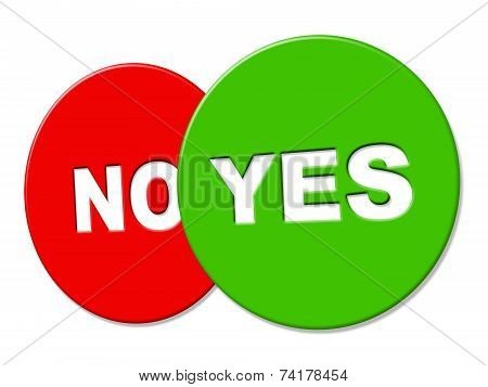 Yes Message Represents All Right And Ok