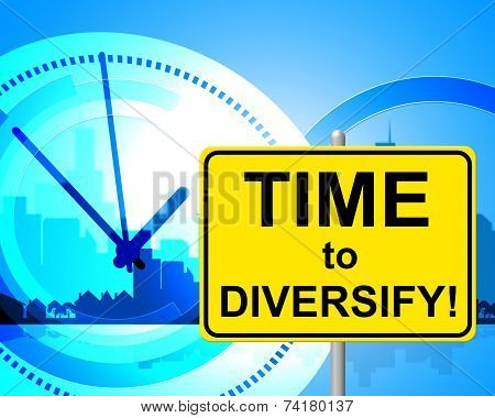 Time To Diversify Represents At The Moment And Currently