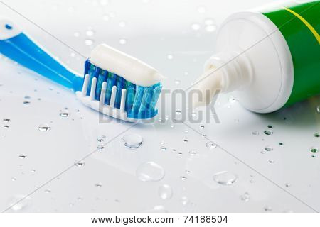 Toothbrush And Toothpaste