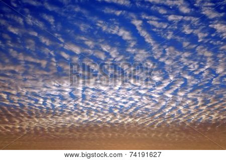 Wavy-restless (undulatus Asperatus) Clouds During Sunset