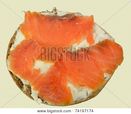 Bagel With Cream Cheese And Lox