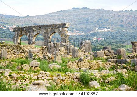 Volubilis In Morocco Africa The Old