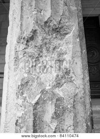 Bombed Column In Berlin