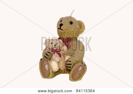Teddy Bear Wax Candle