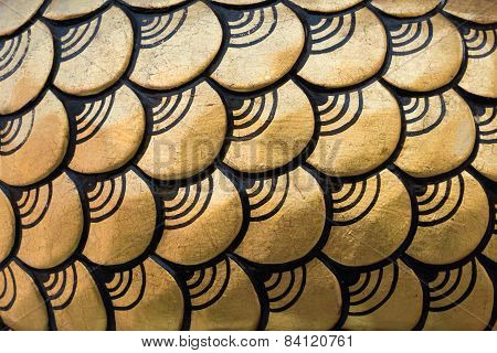 Dragon scales as background texture.