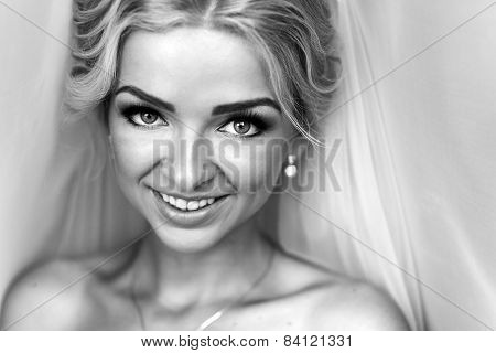 Morning Portrait Of Beautiful Bride