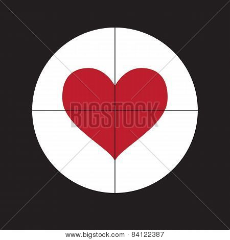Sight induced heart