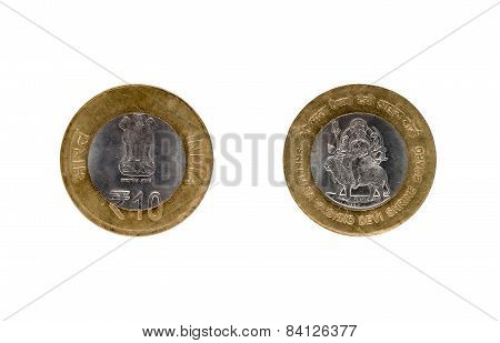 Ten Indian Rupee Coin