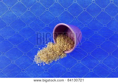 Sesame Seeds Awoke From A Small Cup