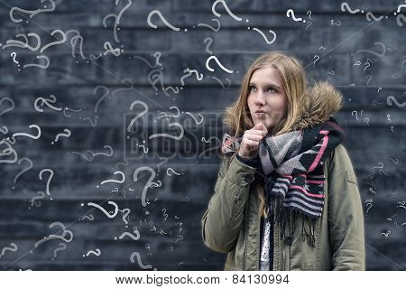 Young Student In Class With A Problem To Solve