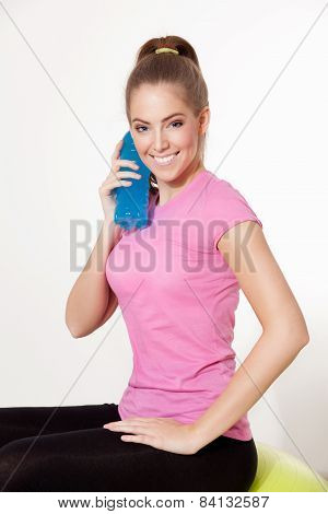 Happy Woman During Workout