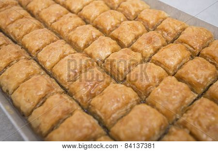 Just out from owen a big plate of baklava