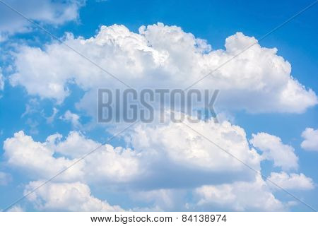 abstract white cloud on the blue sky