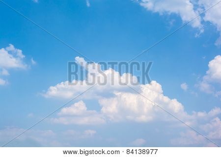 abstract white cloud on the blue sky