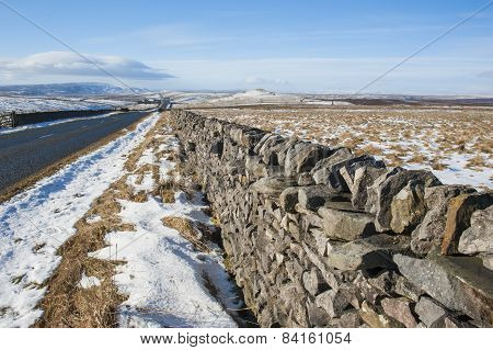 Dry Stone Wall In The English Countryside
