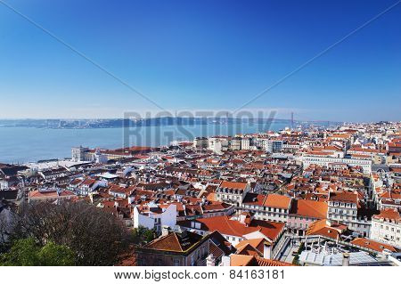 Lisbon spring skyline