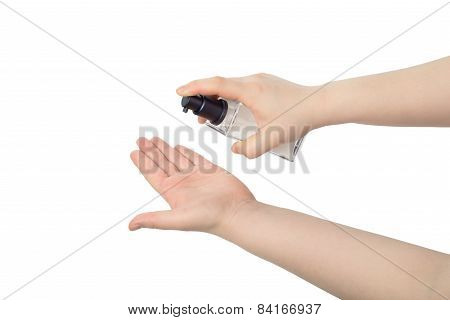 Hand Hold Sqaure Lotion Bottle