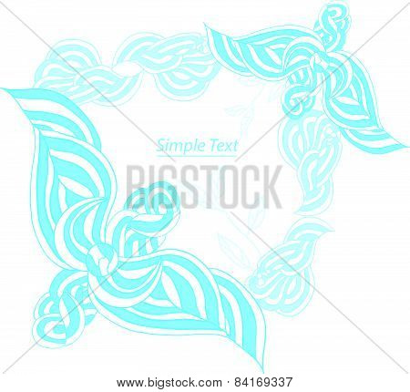 Delicate light blue pattern