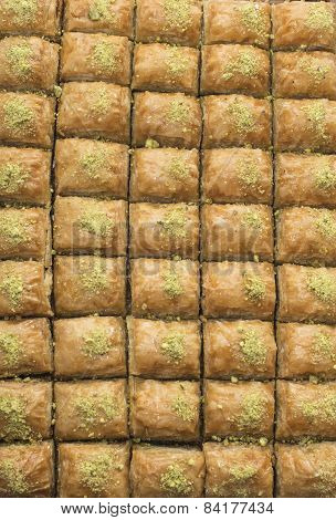 Just out from owen a big plate of baklava