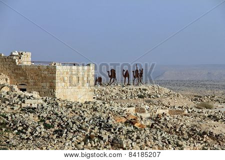 Ruins Of Avdat - Ancient Town Founded And Inhabited By Nabataeans In  Negev  Desert