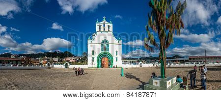 People Gathering around local Church at San Juan Chamula.