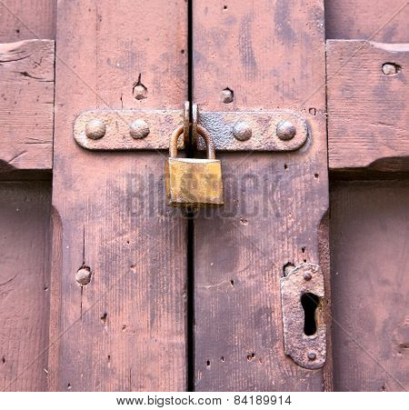 Abstract  Padlock Rusty  Crenna Gallarate Varese Italy