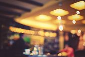 Blurred Cafe - Retro Effect Style Photo