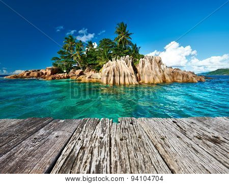 Beautiful St. Pierre Island at Seychelles