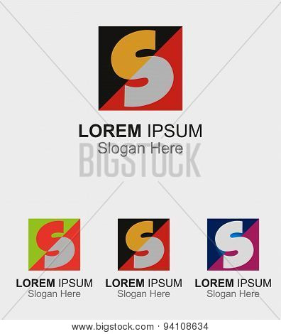 Square logo with letter S icon