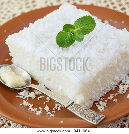 Sweet Couscous (tapioca) Pudding (cuscuz Doce) With Coconut