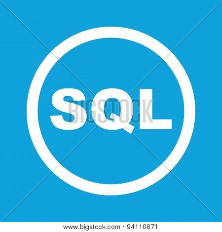 SQL sign icon