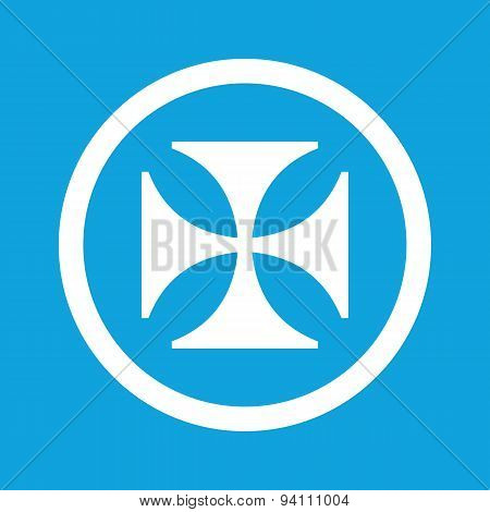 Maltese cross sign icon