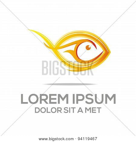 fish logo sea sign vector restaurant