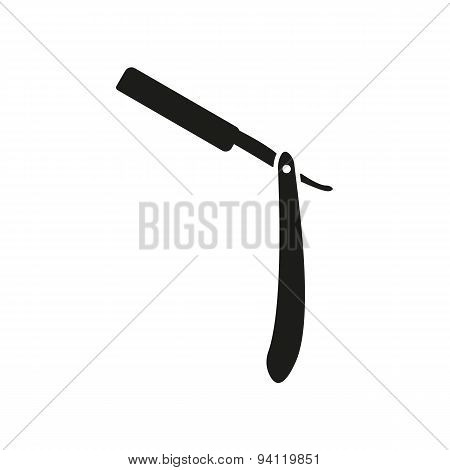 The Razor Icon. Shaver Symbol. Flat