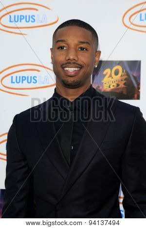LOS ANGELES - JUN 6:  Michael B Jordan at the Lupus LA Orange Ball  at the Fox Studios on June 6, 2015 in Century City, CA