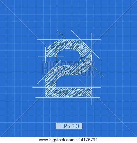 architectural plan two number
