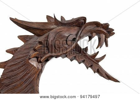 wood carving dragon
