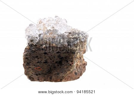 Hyalite Mineral Isolated