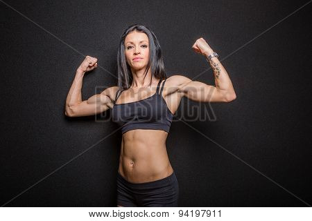 Woman body builder