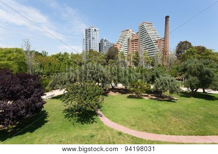 Turia Park In Valencia, Spain