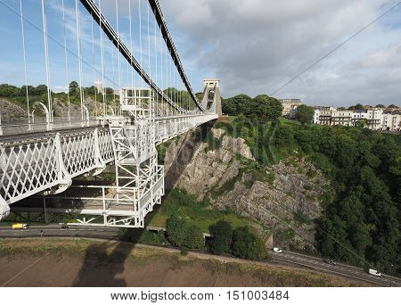 Clifton Suspension Bridge In Bristol