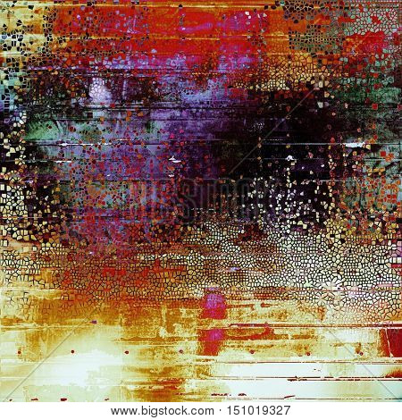 Elegant vintage background, antique texture. Designed grunge template with different color patterns: yellow (beige); green; red (orange); purple (violet); black; pink
