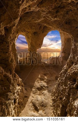 Beach near Albufeira - Algarve region in Portugal