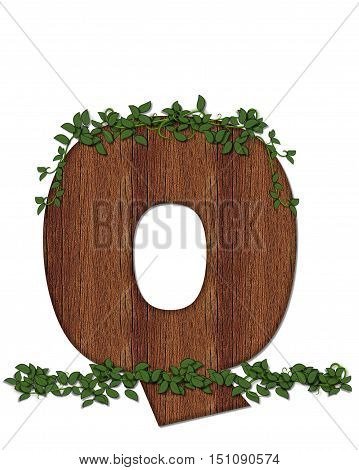 Alphabet Deep Woods Q