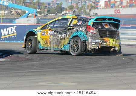 Austin Dyne 14, Drives A Ford Fista St Car, During The Red Bull Global Rallycross
