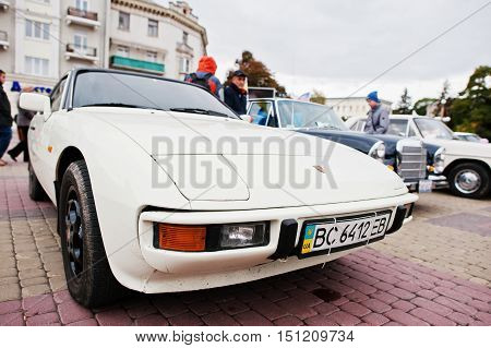 Tarnopol, Ukraine - October 09, 2016: Porsche 924 Is A Luxury Sports Car Which Was Produced By Porsc