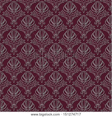 Seamless pattern background with shadow. Elegant vintage luxury texture for wallpapers scrap paper textile fabric etc.