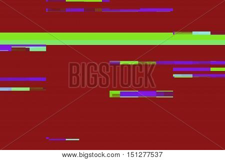 Glitch Element in Motion. Nice 3D Rendering