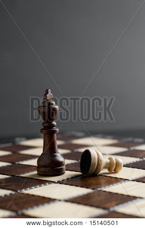 hölzernes Schach