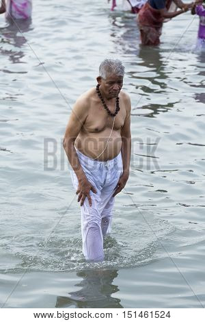 Rameswaram, Tamil Nadu, India - May 25, 2014. Full report about Rameswaram pilgrimage, religion Religious city rituals